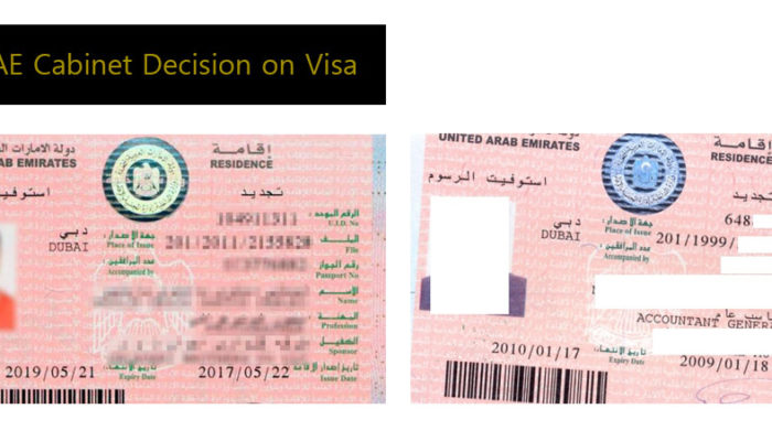 NEW UAE CABINET DECISION ON VISA